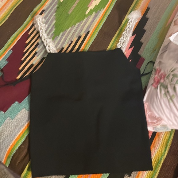 NWO ♥️Alice + Olivia FABOLOUS Stretchy Thick braided Rhinestone  Top Small - Picture 9 of 12